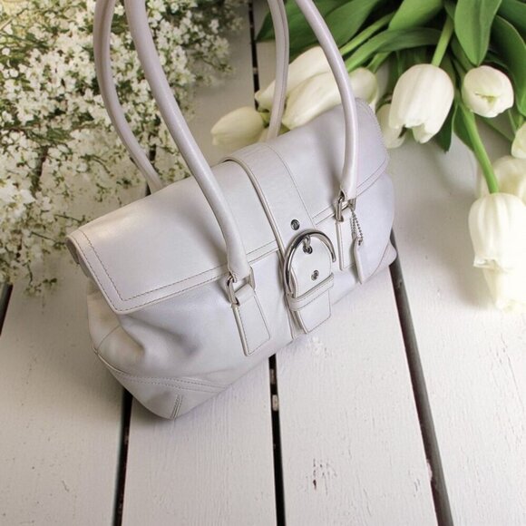 Vintage COACH Soho Satchel in white - Picture 14 of 14